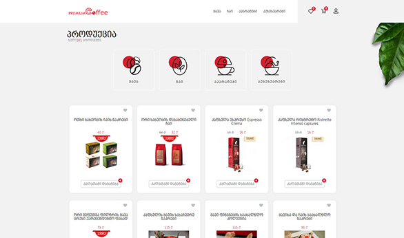 PremiumCoffee.ge Created by Smart Web