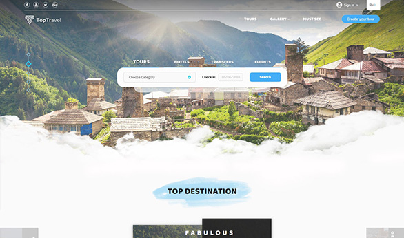 Toptravel Created by Smart Web